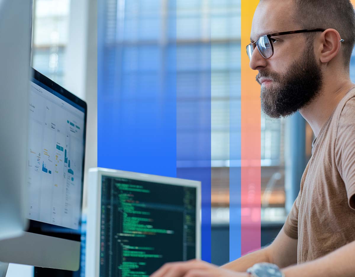 Person using technology